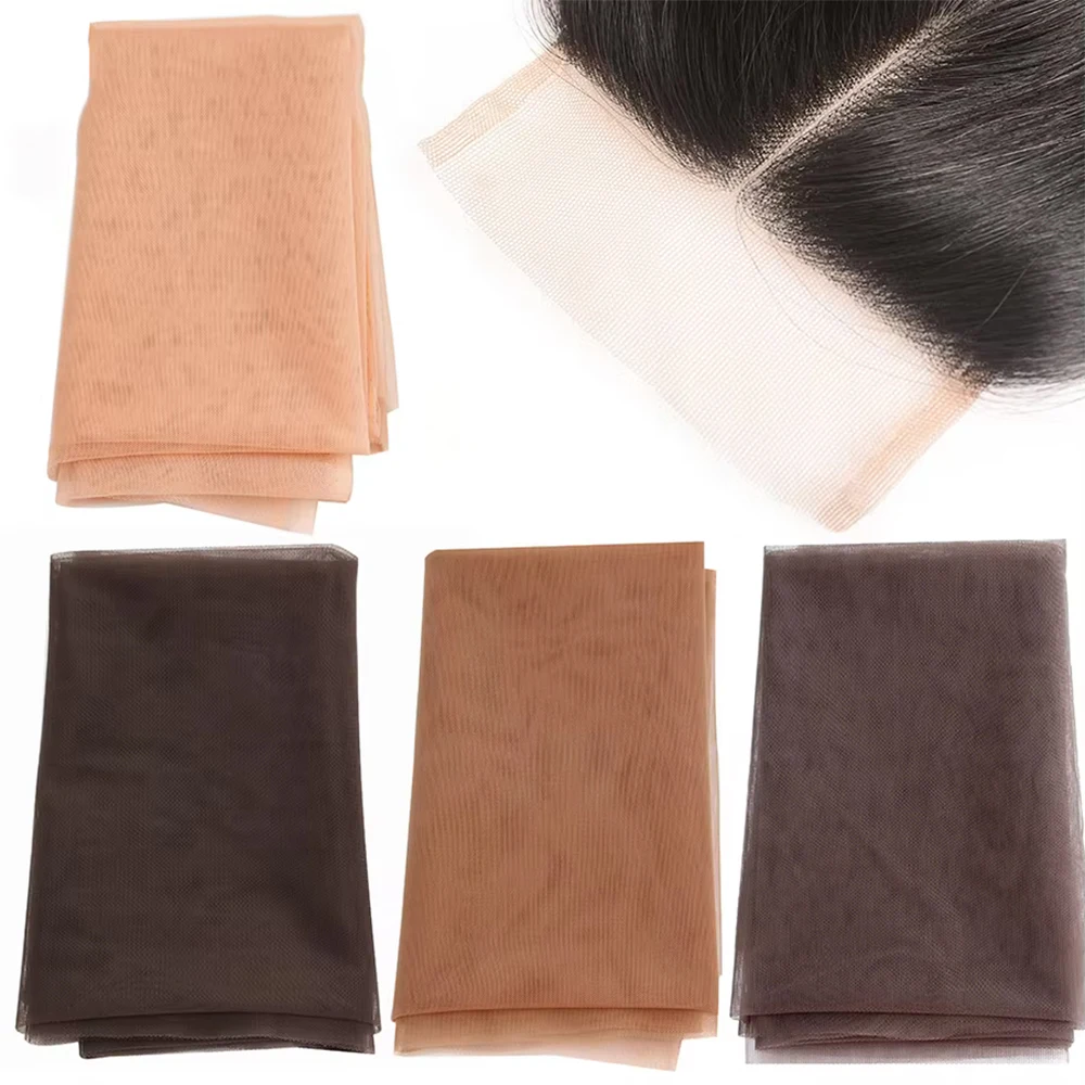 1 Yard Transparent Lace Net Material for Wigs Making & Repair Wig Caps Closures and Frontals Foundation Wig Accessories
