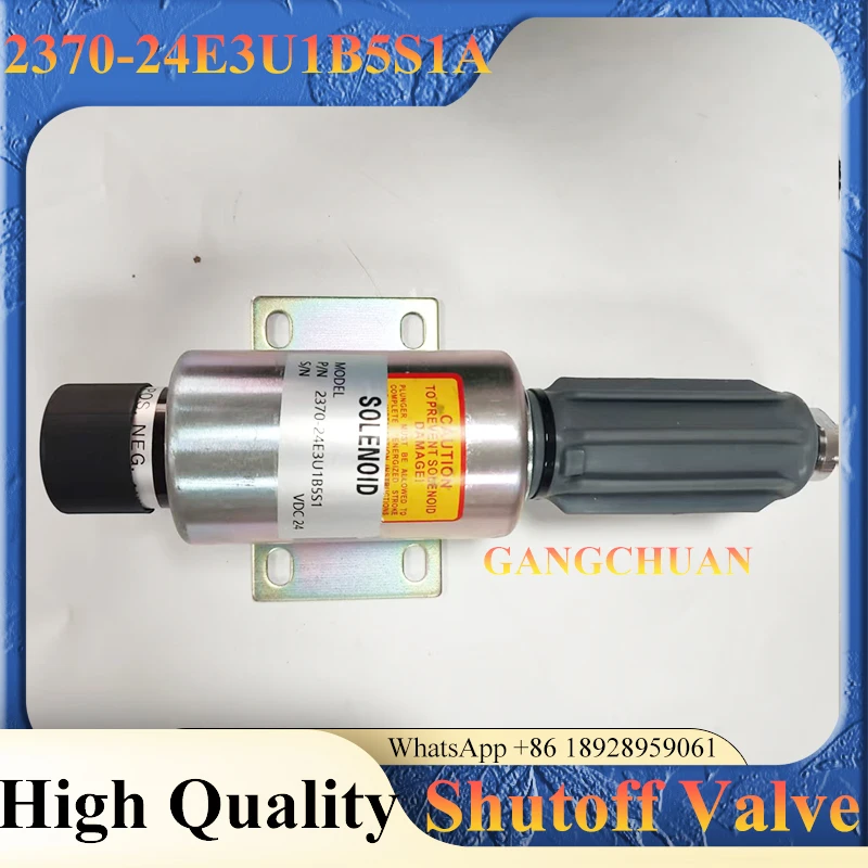 

Excavator 24V Shut Down Stop Shutoff Solenoid Valve 2370-24E3U1B5S1A