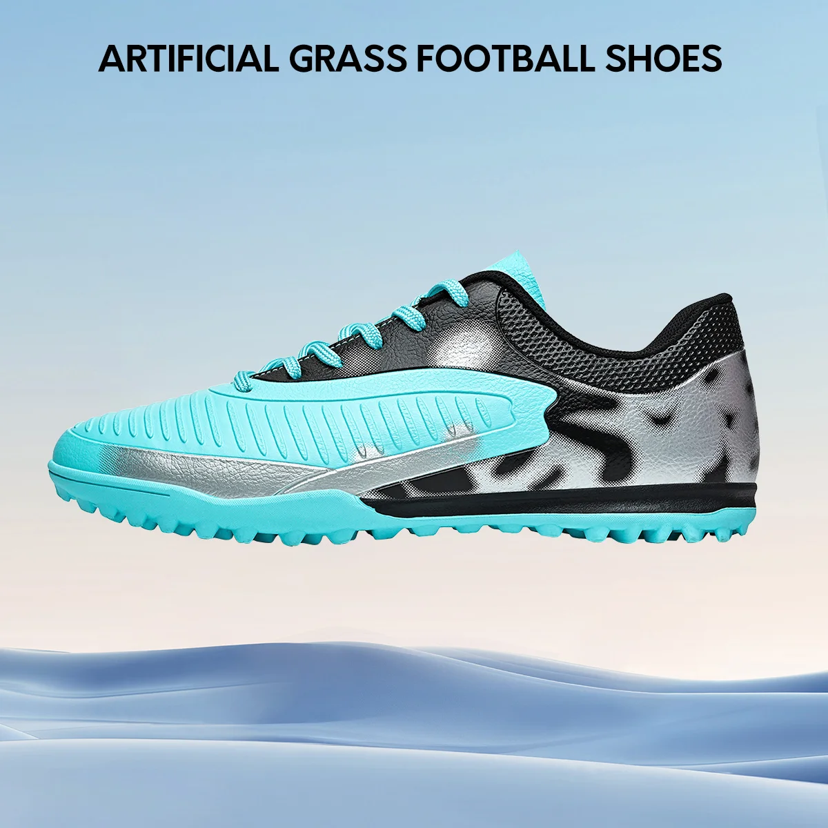 Outdoor TF Turf Soccer Shoes Anti Wear Sole Football Cleats Comfortable Fit for Adult Football Practice Matches