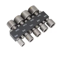 9pcs 5mm-13mm Hex Socket Set Nut Driver Screwdriver Bits Sleeve Nozzles Schroevendraaier Tools Socket Wrenches for DIY Repair