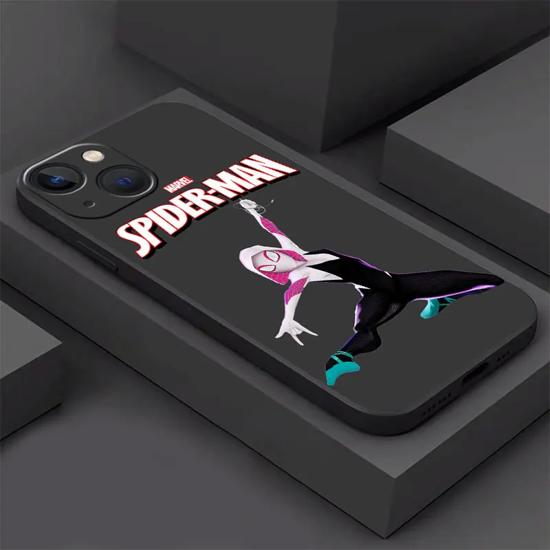 Marvel Spider-man Gwen Stacy phone case for iphone 15 14 pro max 16 8 se 11 plus x 12 mini funda coque celulare protective cases