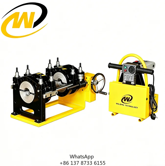 New 40-160mm Manual Screw Butt Fusion Welding Machine With 4 Clamps For PE PP PPR PVDF Materials Plastic Pipeline Construction