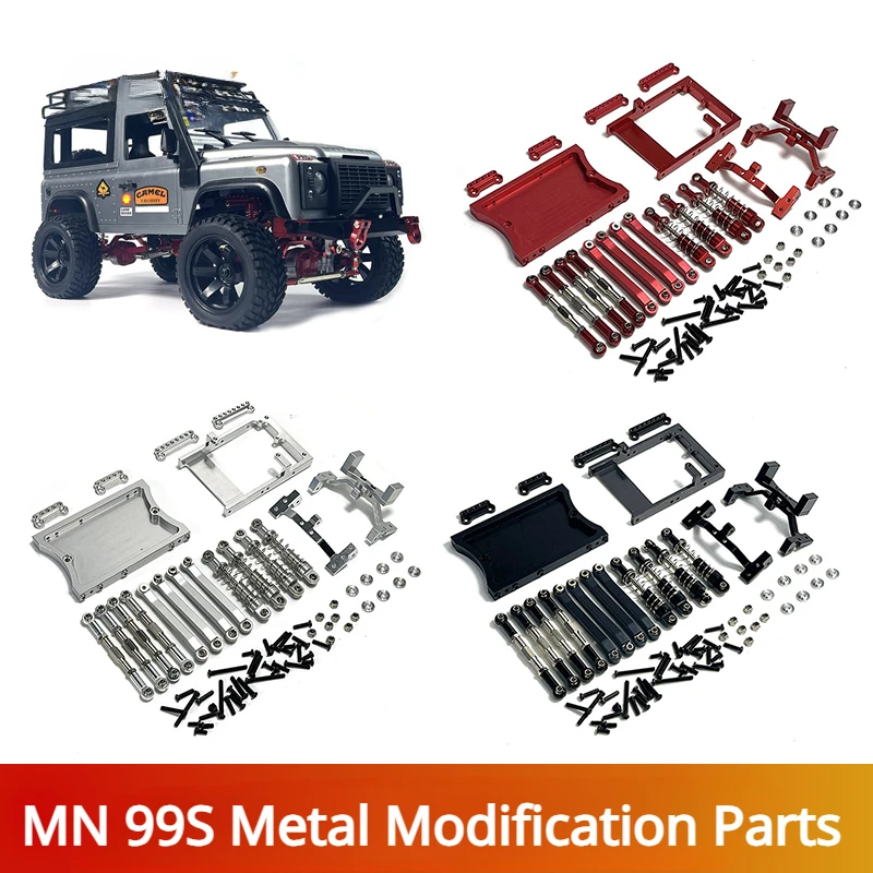 

MN D90 D91 D96 MN98 MN99S RC Metal Retrofit Upgrade Parts Bridge Steering Gear Bay Tail Beam Shock Absorber Tie Rod