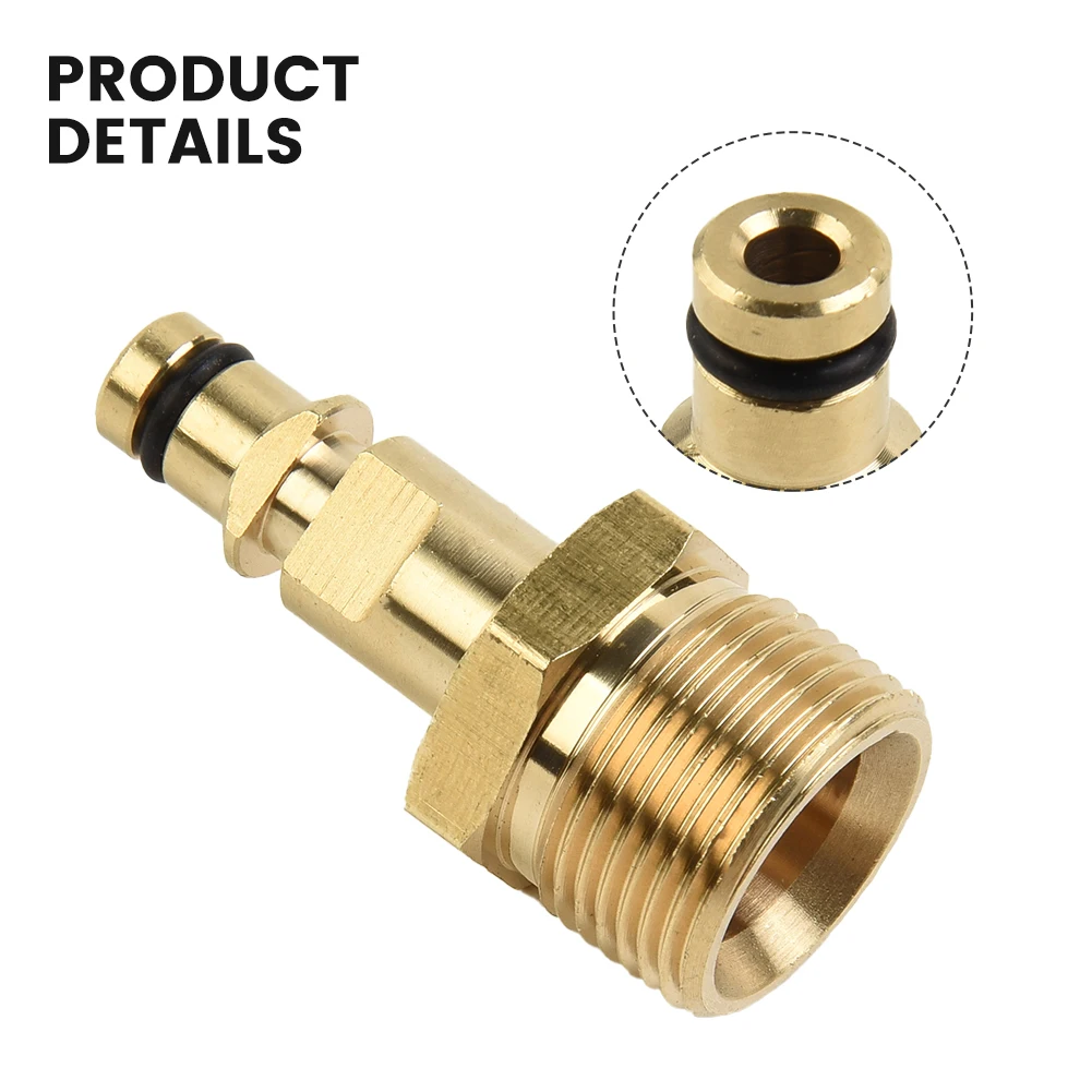 1pc Adapter M22 Pressure Washer Quick Connect Plug-In Nipple Hose Adapter Garden Supplies Accessories