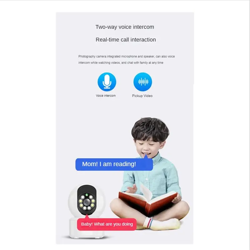N05R 2MP WiFi IP Camera Security Camera Home Smart Full-Color HD Camera Two-Way Audio Wireless WIFI Monitor EU Plug