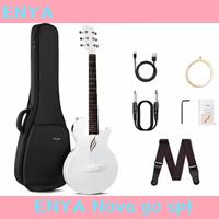 Enya NOVA GO SP1 Electric Guitar Smart Carbon Fiber Acoustic 35Inch with Pickup Case Strap Cable Travel Guitarra Violão