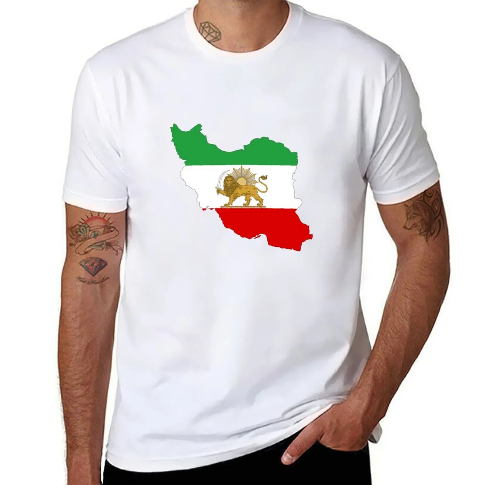 

Persian Flag/Map T-Shirt funny t shirts man t shirts for man graphic funny T-Shirt