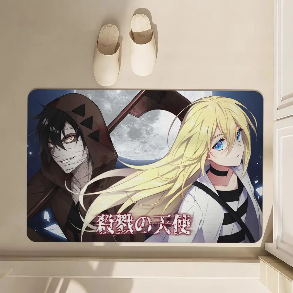 

Angels Of Death Floor Mat Soft Diatom Bathroom Absorbent Floor Mat, Toilet Of The Bathroom, Household Floor Mat, Door Mat Carpet