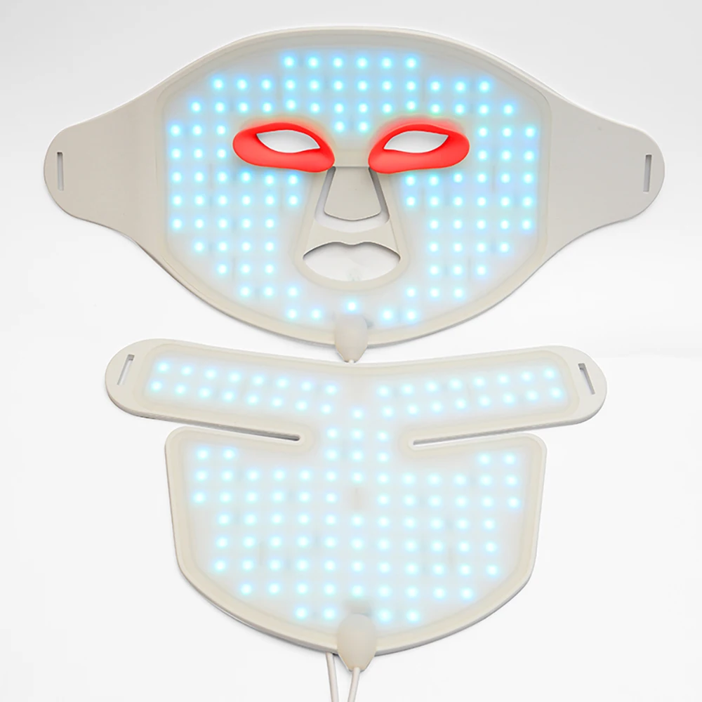 Led Light Therapy Machine Beauty Photon Face Neck Led Photon Red Blue Green Mask