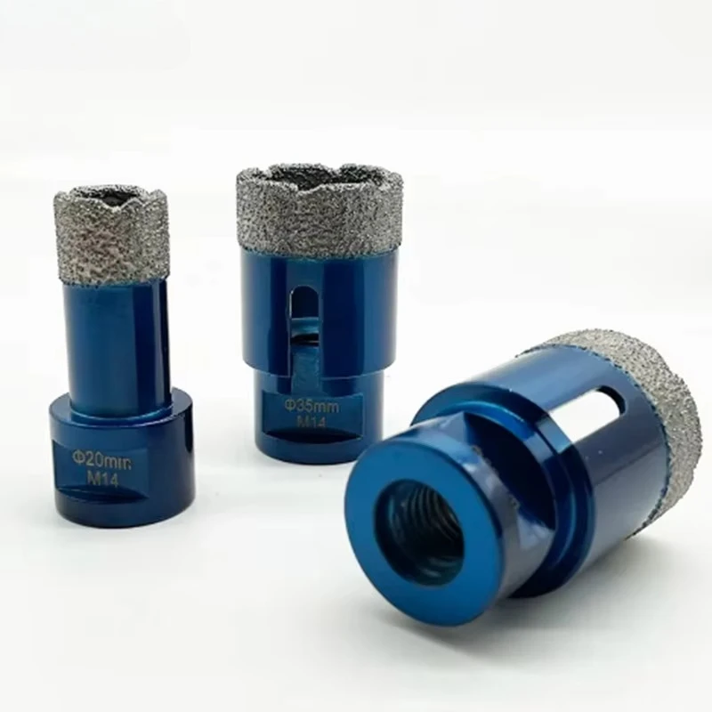

Brazed Diamond Drill Bit Set 6 Pieces for Angle Grinders