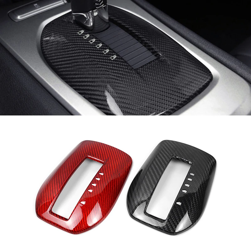 

For Chevrolet Camaro 2010-2015 Car Carbon Fiber Central Gear Shift Panel Control Panel Decal Interior Modification