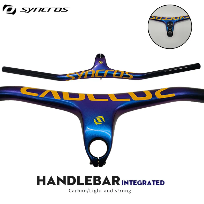 

Syncros Integrated Cockpit Carbon Handlebar for Mountain Bike MTB Bicycle Parts 28.6mm Diameter 680-800mm Width