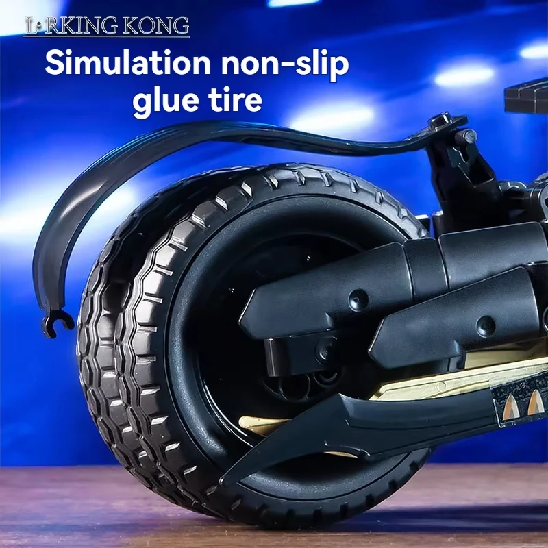 نموذج دراجة نارية من طوب البناء الفني MOC مجموعة أدوات البناء الإبداعية ألعاب تعليمية هدية للأطفال الأولاد والبنات