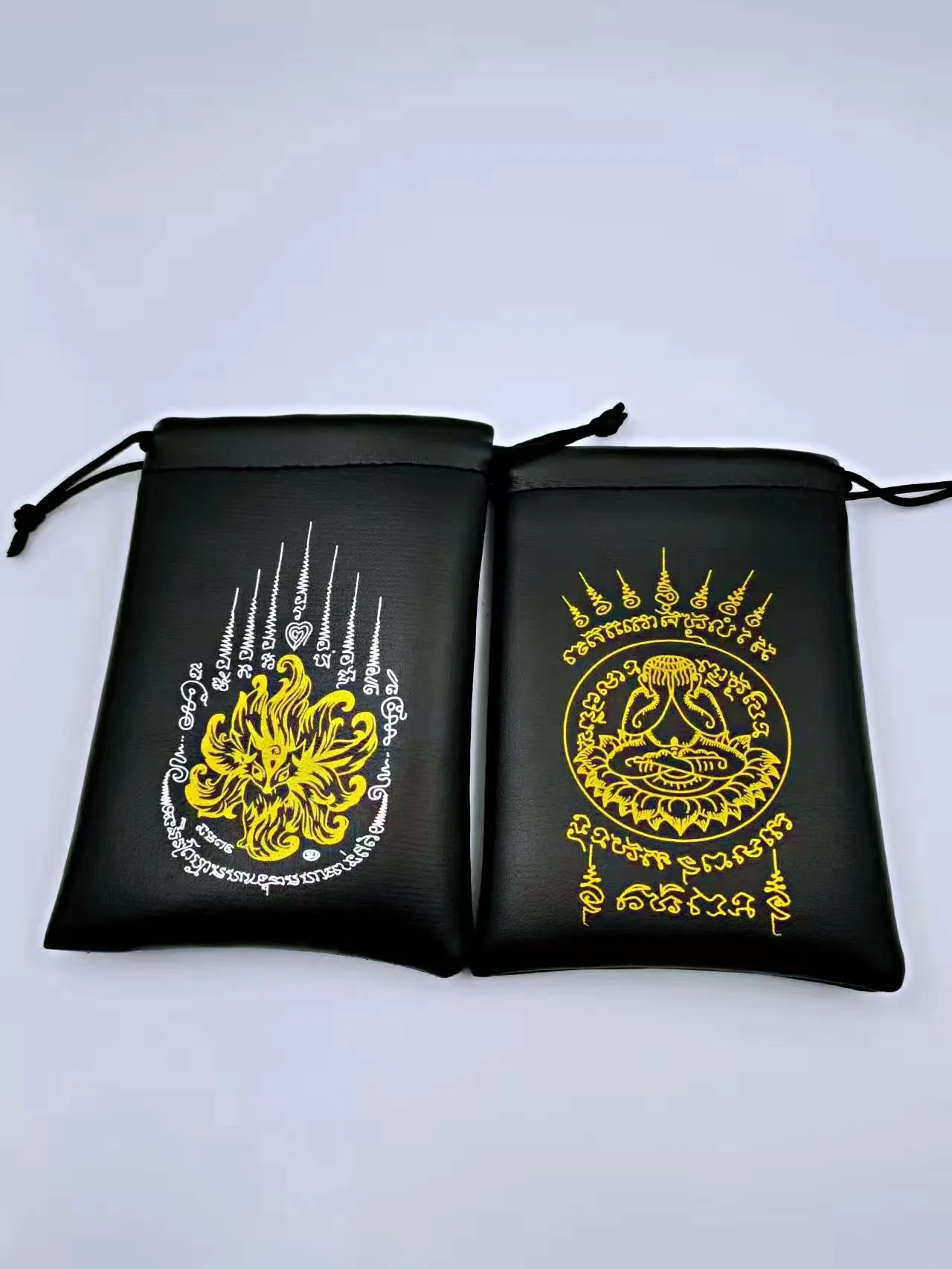 Genuine Thai Amulet Drawstring Pouch Fortune Bag Buddha Charm Storage Bag Special Use