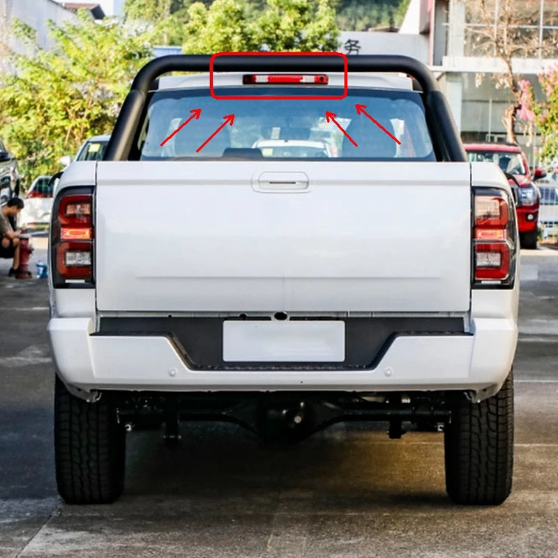 High Mount Brake Light For Great Wall New POER KingKong Pickup 2023 2024 Rear High Mounted Stop Brake Stop Lamp 3rd Brake Light