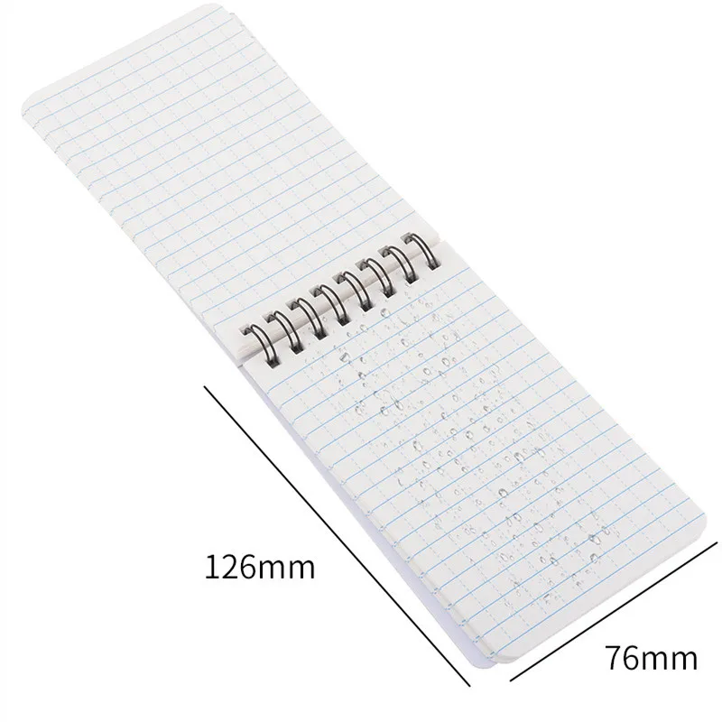 Waterproof Notebook Outdoor Travel Training Tactical Notepad Writing Paper Learning Coil Book Vocabulary Diary Pocket Memo New