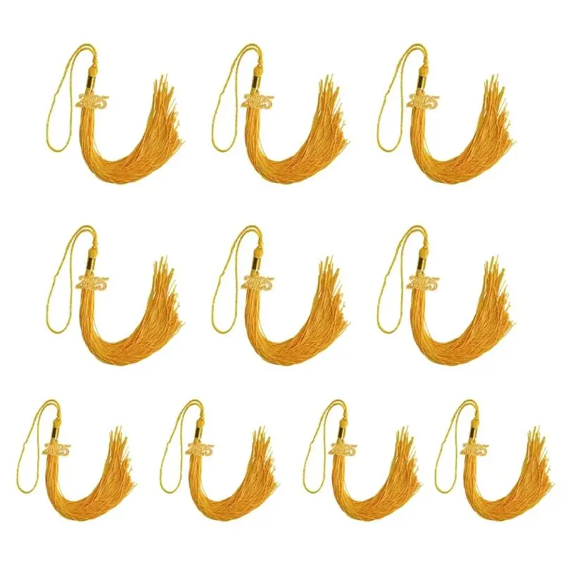 

P9FE 10 шт. формальная академическая шляпа с кисточками для образовательных церемоний, выпускная шляпа с подвеской