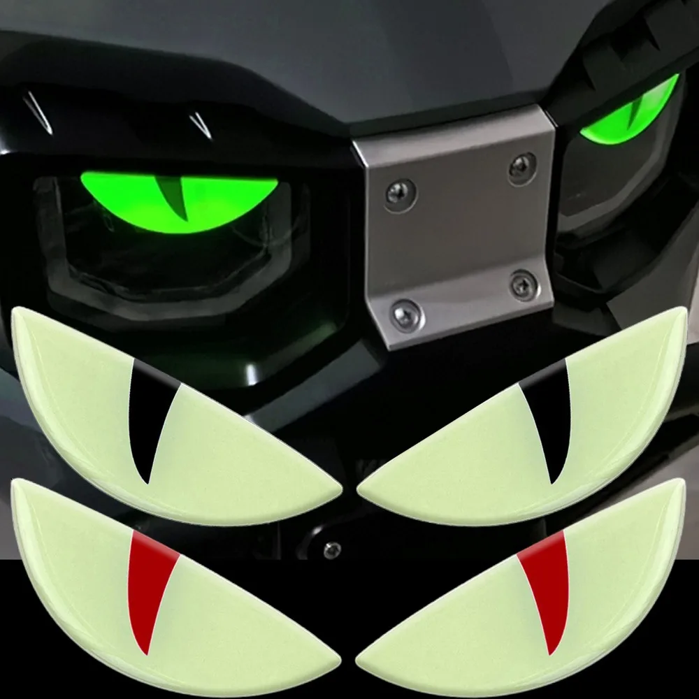 

Reflective Car Stickers 3D Luminous Demon Cat Eyes Sticker for Auto Motorcycle Electric Vehicle Night Warning Decoration Decals
