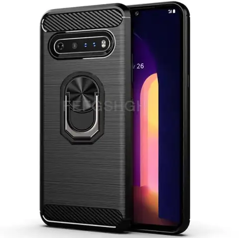 TPU 탄소 섬유 커버, 마그네틱 스탠드 보호 커버, LG K50s K50 G8X V30S V35 V40 V50 Q70 G7 G8 V60 ThinQ 5G Stylo 6 5 Q60