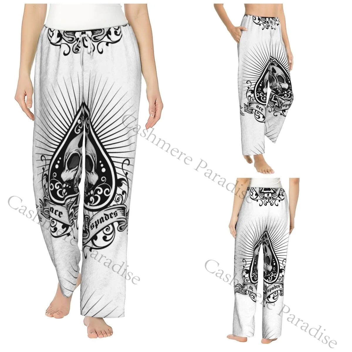 

Ace Of Spades Heavy Rock Music Cozy Flannel Pajama Pants for Women Sleep Bottoms Home Loungewear