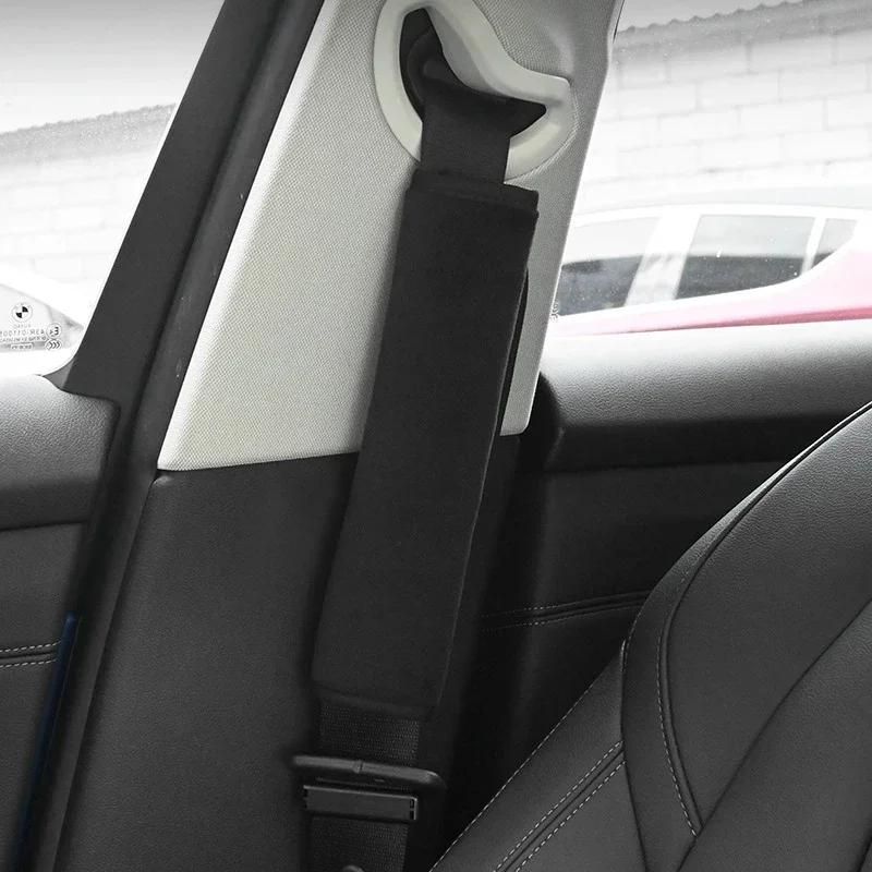 2pcs Car Seat Belt Cover Shoulder Pad Accessory for Adults Youth Kids Interior Car Accessories Comfortable Soft Fabric