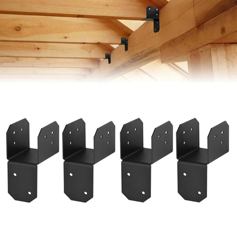 Balkenbügel Deck Geländer versteckte Stecker Hartbeträge Klammern Holzarbeiten Strahlstütze für Pergolas Handläufe 55kf