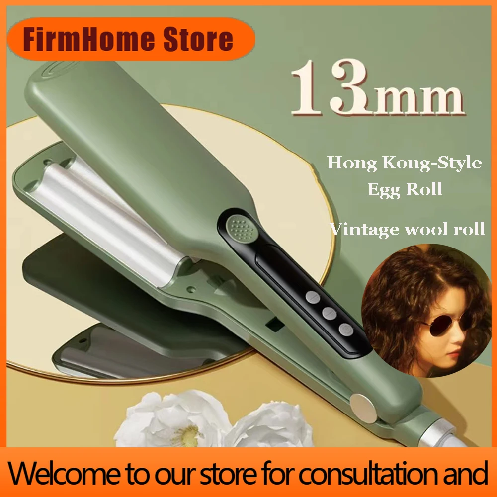 FirmHome Store13MM Electric Egg Roll Curling Iron Small Wool Curling Tool Lasting Styling French Waver Styling Curling Iron