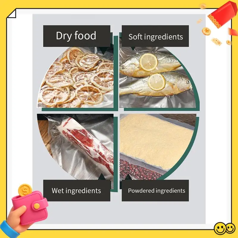 

A89Q-Electric Vacuum Sealer Icebox Food Tidy Up Sealed Package Storage Food Keep Kitchen Cooking Tools