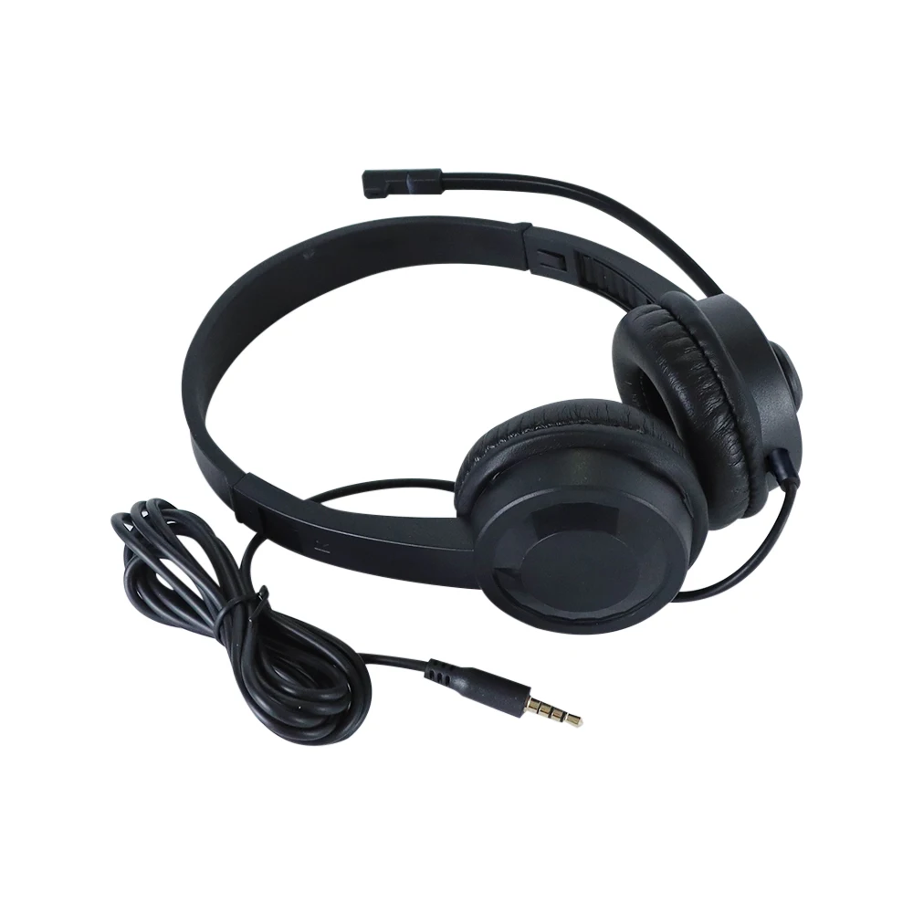 3,5MM Call Center Clear Voice Office School PC Gaming z mikrofonem 1,5M Przewodowy zestaw słuchawkowy do komputera Regulacja głośności Redukcja szumów — zdjęcie produktu 4