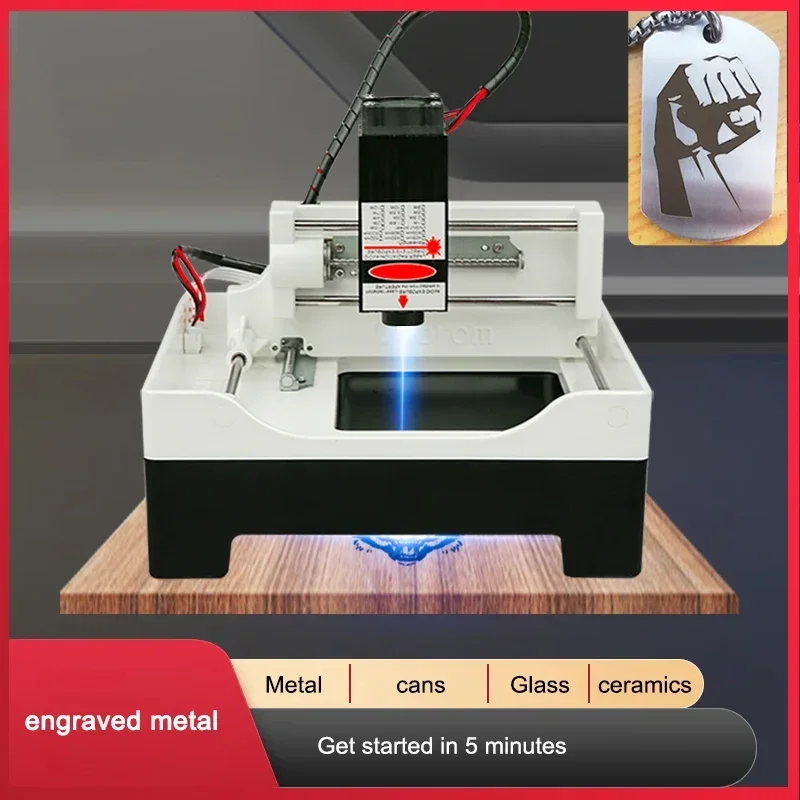 220v Nuova macchina per incisione laser Piccola macchina per incisione laser fai da te in metallo Micro macchina per incisione laser Mini