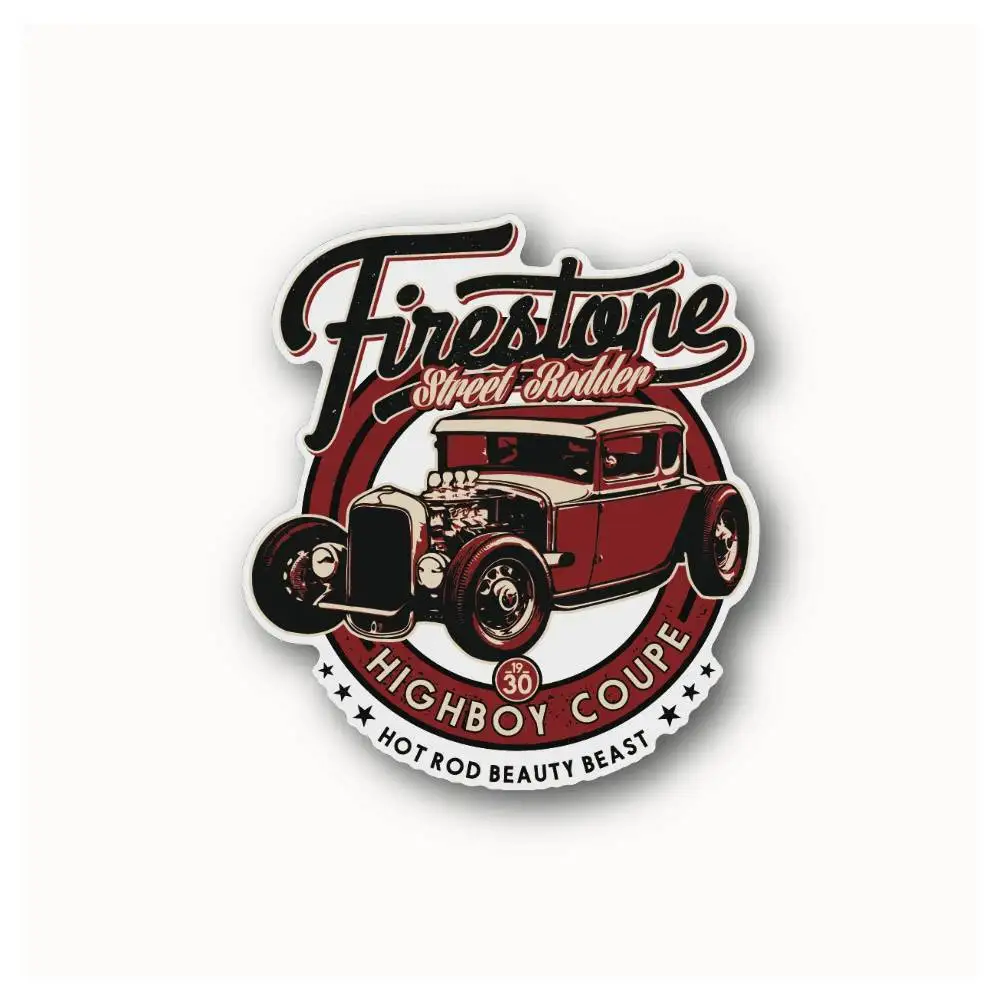 Hot Rod Highboy Coupe Waterproof Stickers For Decorating Car Windows Motorcycles And Computers.
