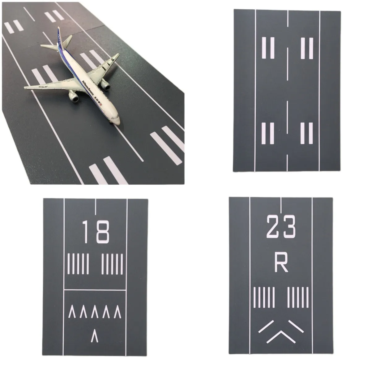 

1:200/400 Diorama Mini Airport Runway Model Airstrip Tarmac for Plane Displays