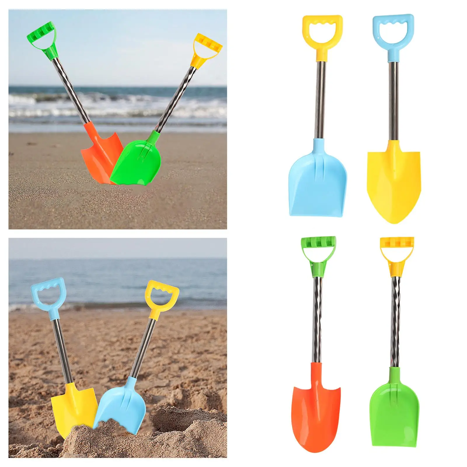 2Pcs Beach Shovel Toy for Girls Boys Beach Gardening Set Children Beach Sand Toys for Snow Summer Backyard Beach Birthday Gifts