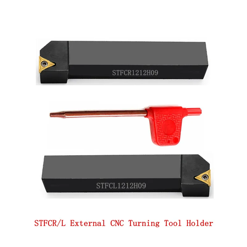 Screw Type Lathe Tool Post 91Degree External Turning Tool Holder STFCR/L CNC Tool Holder 40CrMo HRC40-45