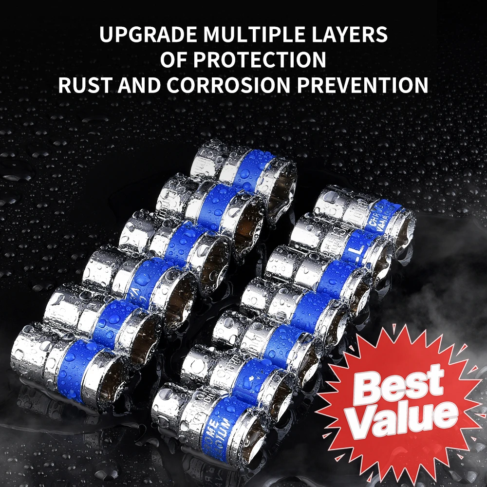 1/2inch Socket 8-32mm Hexagonal Socket Screw Ratchet Wrench Matching Electrical Wrench Extension Rod 1/2 Socket Connecting Rod