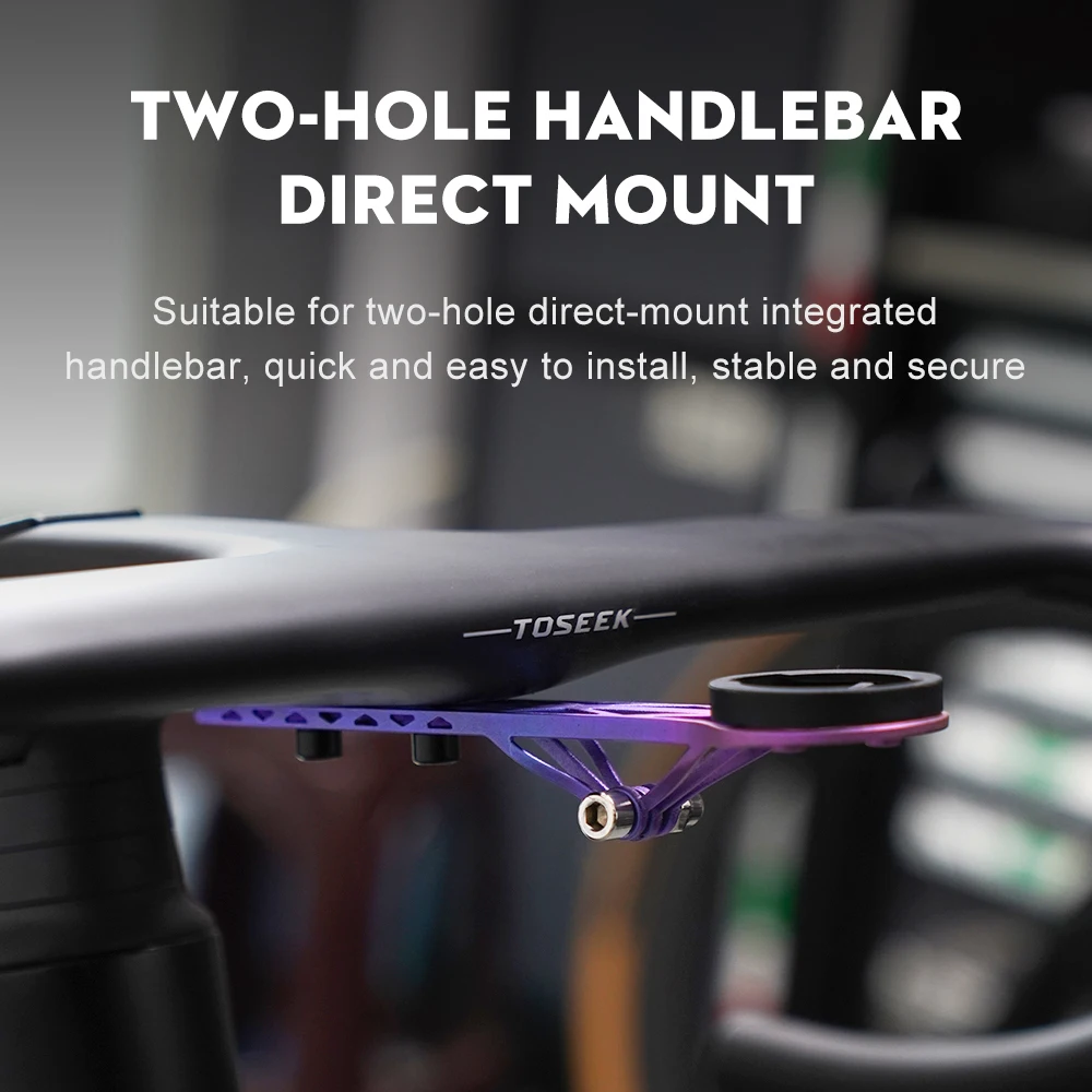 TOSEEK 3D-gedruckte Titanlegierung Fahrradcomputer-Verlängerungshalterung Fahrrad-Handyhalterung Fahrradständer Wahoo Garmin Halterung – Detail 8