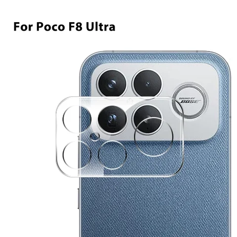 Xiami foco F8Ultra/F8Pro 1-3 шт. для Xiaomi Poco F8 Ultra 5G F8 Pro, пленка для камеры, защитное стекло для объектива, 3D улучшенная защита дисплея