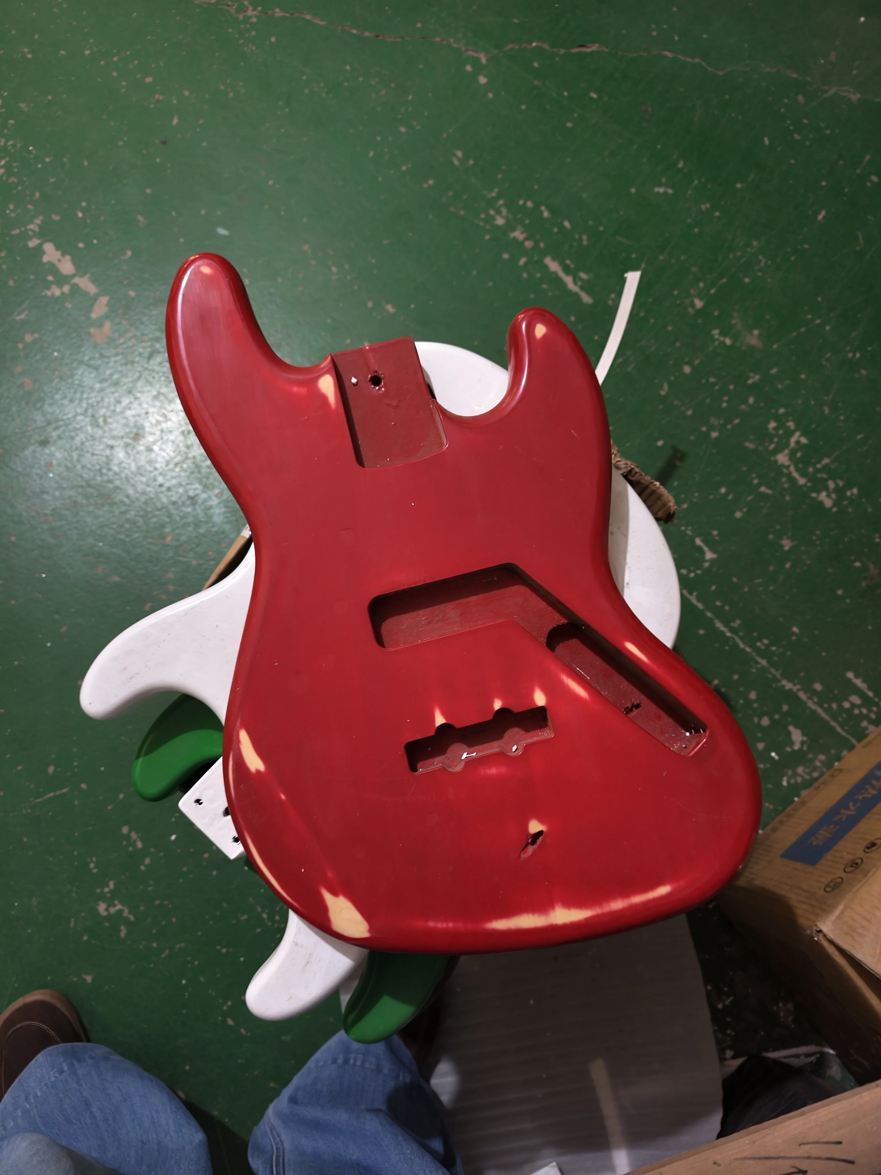 Electric Guitar Body Designed by a Guitarsmith with Minor Blemishes Customizable Irregular Shapes Unique Inventory for Guitarist