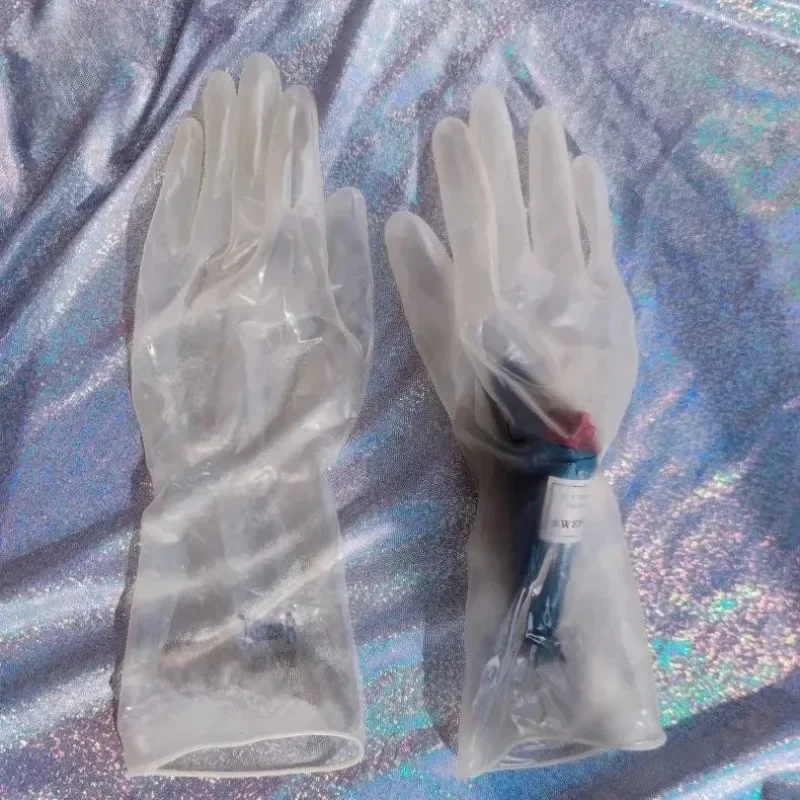 Latex Sheer Soft Thin Sexy GlovesHigh Elasticity Ultra-thin Transparent Latex Gloves