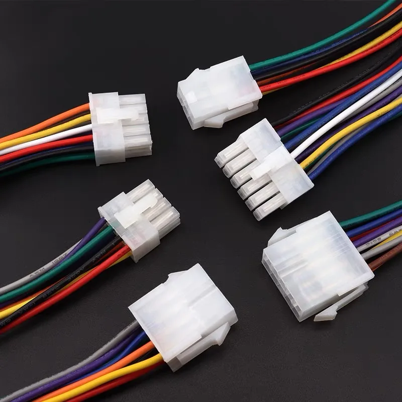 

5557 / 5559 automobile harness connector 2 / 4 / 8 /-16 pin electric motorcycle controller male and female plug wire length 30cm