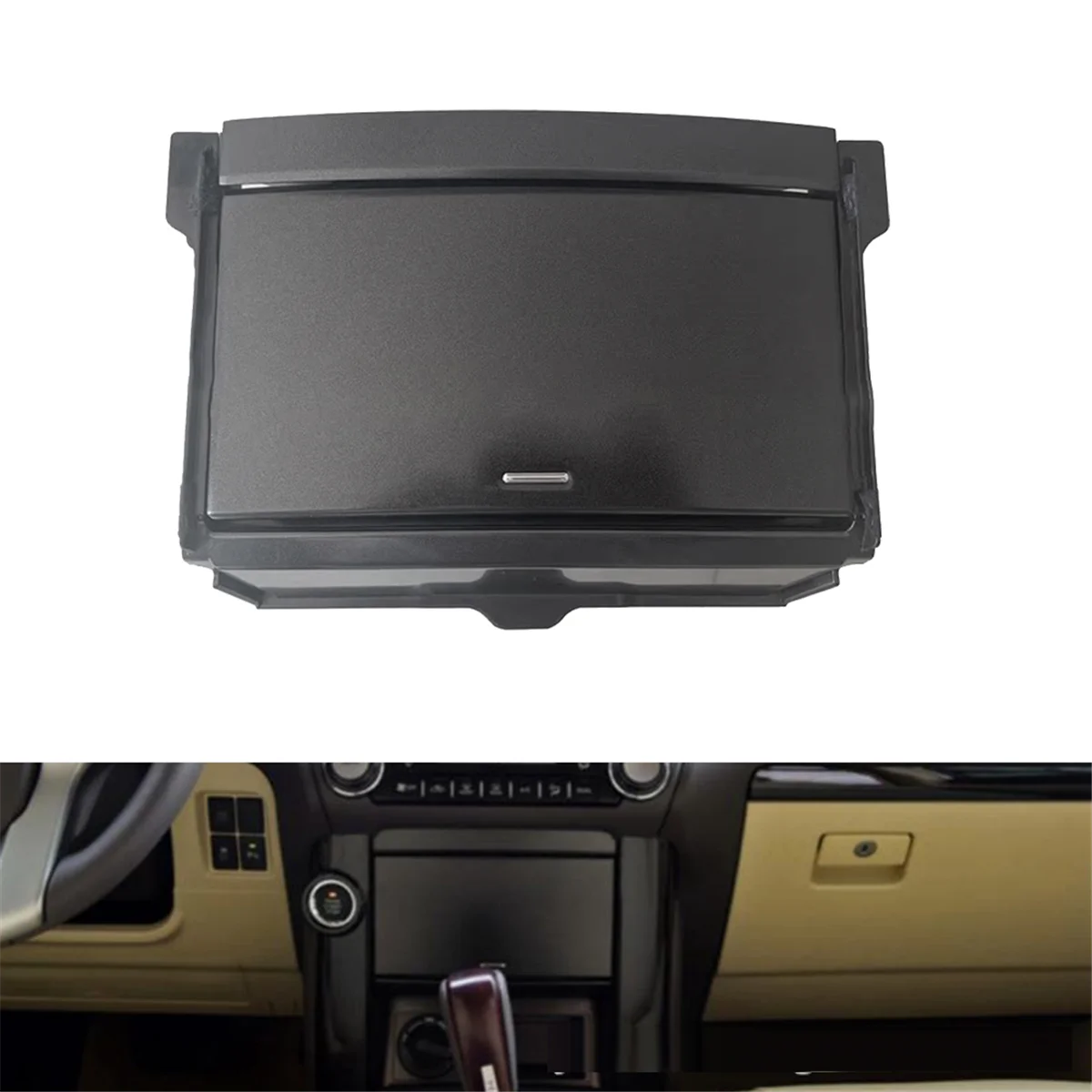 Car Interior Center Console CD Glove Box Storage Assembly for Toyota Land Cruiser Prado 2010-2017 Dashboard Sundries Box