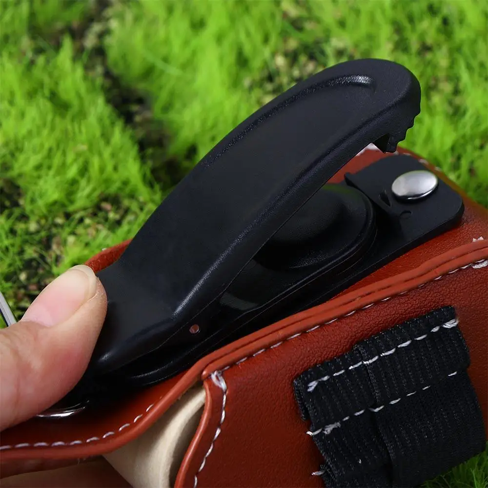 الجلود السلع الرياضية حقيبة التخزين جيب كرة جولف الحاويات كرة جولف الحقيبة كرة جولف كيس التخزين جولف الخصر حامل حقيبة #2