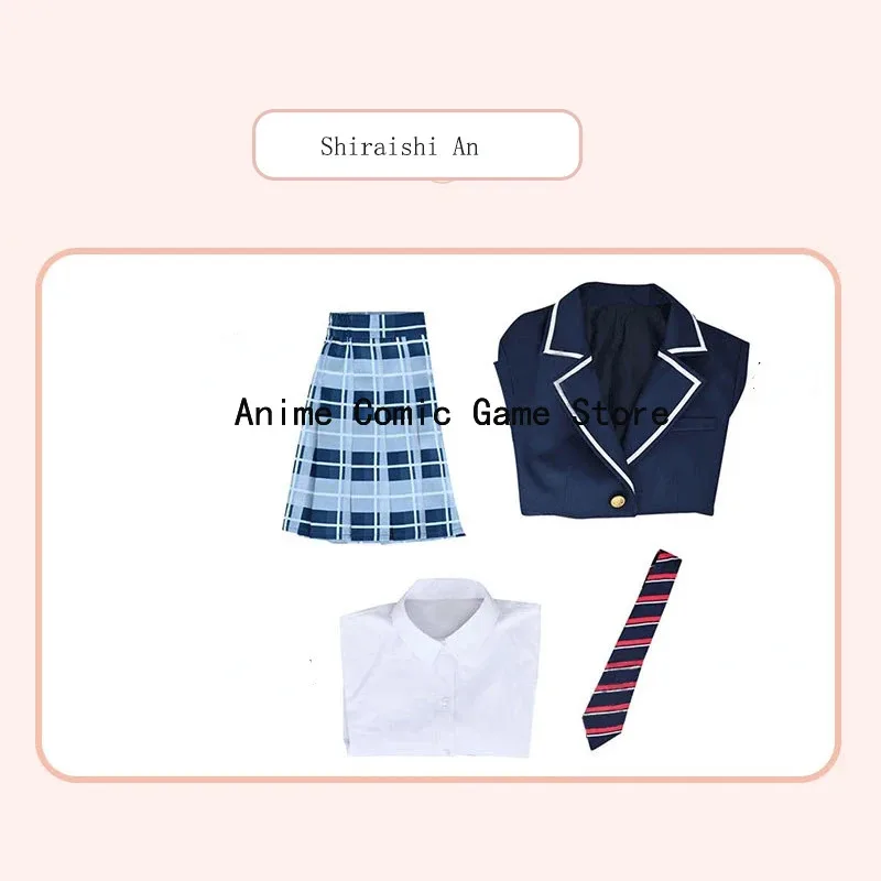 재고 있음 시라이시 안 쿠사나기 네네 코스프레 의상 가발 교복 애니메이션 프로젝트 세카이 다채로운 무대 할로윈 파티 여성