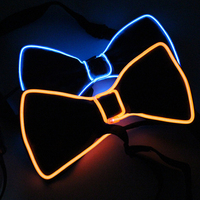 LED luminous bow tie, cool light bow tie, KTV bar, nightclub atmosphere, props, party, dance dress props