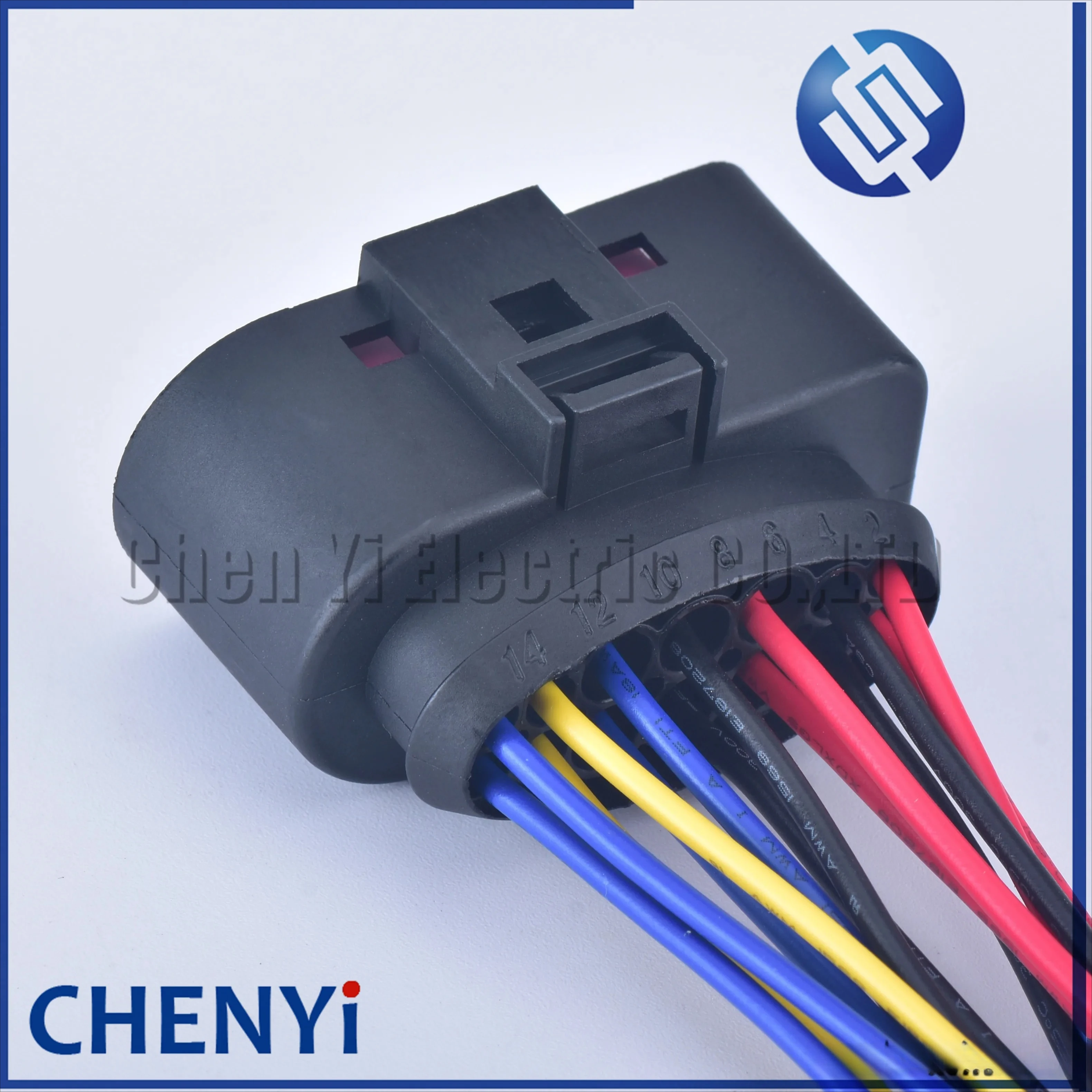 14 Pin/way Waterproof Car Xenon Headlight Lamp Plug wire harness Connector Socket 1J0973737 1J0973837 with wires