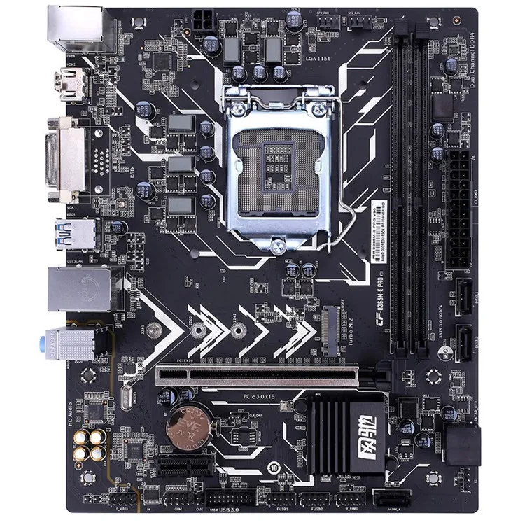 B360 LGA1151 Motherboard with 512G M.2 NVMe SSD Processor Core i7 8700 8700K 4 Tubes CPU Cooler Brand RAM 2*8G 16G DDR4 Memory