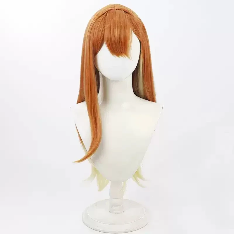 Anime Project Sekai: Colorful Stage Shiun Sumika Cosplay Wig Women Long Orange Blonde Heat Resistant Synthetic Hair Halloween