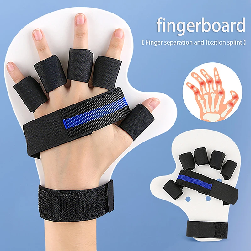 

M/L Five Finger Separate Board Finger Separation Fixation Training Splint Stroke Hemiplegia Hand Support Brace Training Tool