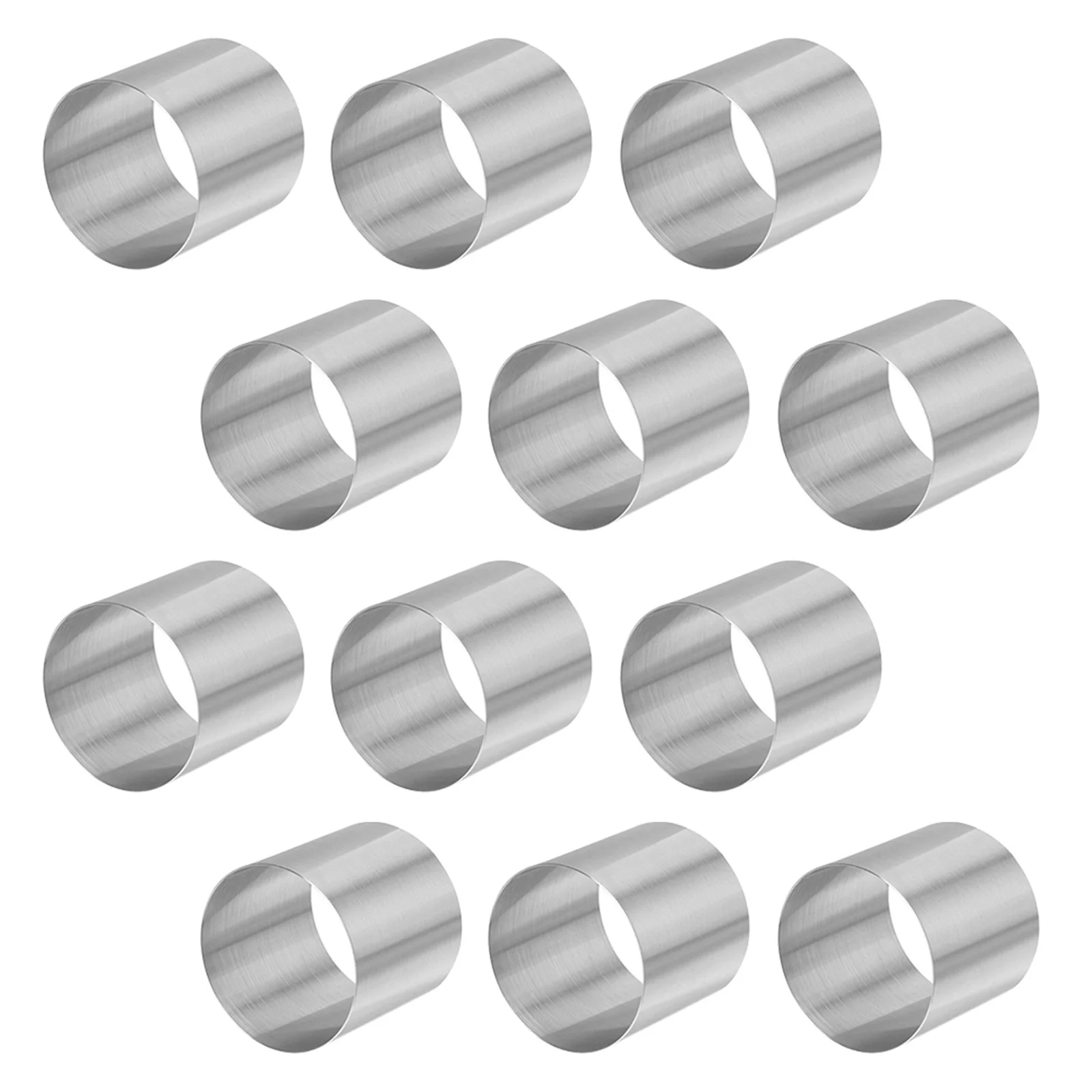 

12 pcs Cake Mold Stainless Steel Non-Stick Baking Tray For Diy Mousse Cheesecake Kids Baking Home Kitchen Bakeware Tool