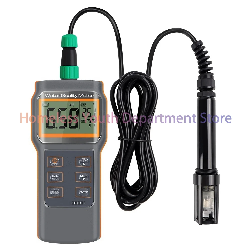 AZ86021 Dissolved Oxygen Detector High Precision Aquaculture Oxygen Test Meter Multi-function Water Quality Tester